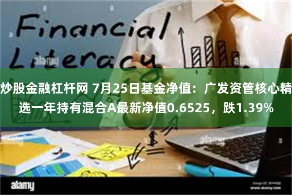 炒股金融杠杆网 7月25日基金净值：广发资管核心精选一年持有混合A最新净值0.6525，跌1.39%